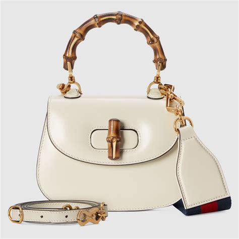 white gucci bamboo handle bag|original gucci bamboo bag.